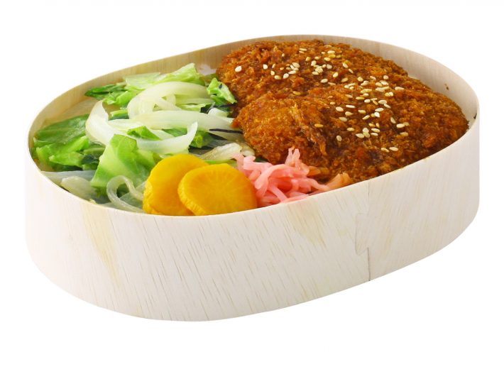 Kamishu Pork Katsu with Sauce Bento Box Lunch in Ginza